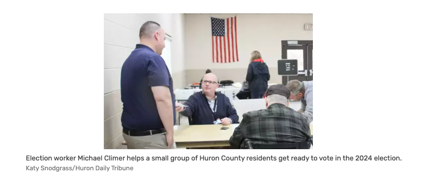 Michael Climer, poll worker 2024